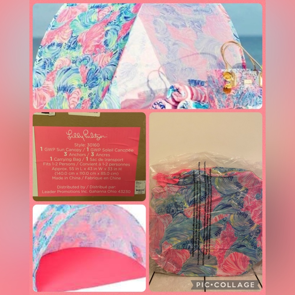 🏖️ Lilly Pulitzer 2018 GWP Sun Canopy
Dimensions:55 in L x 43 in W x 33 in H